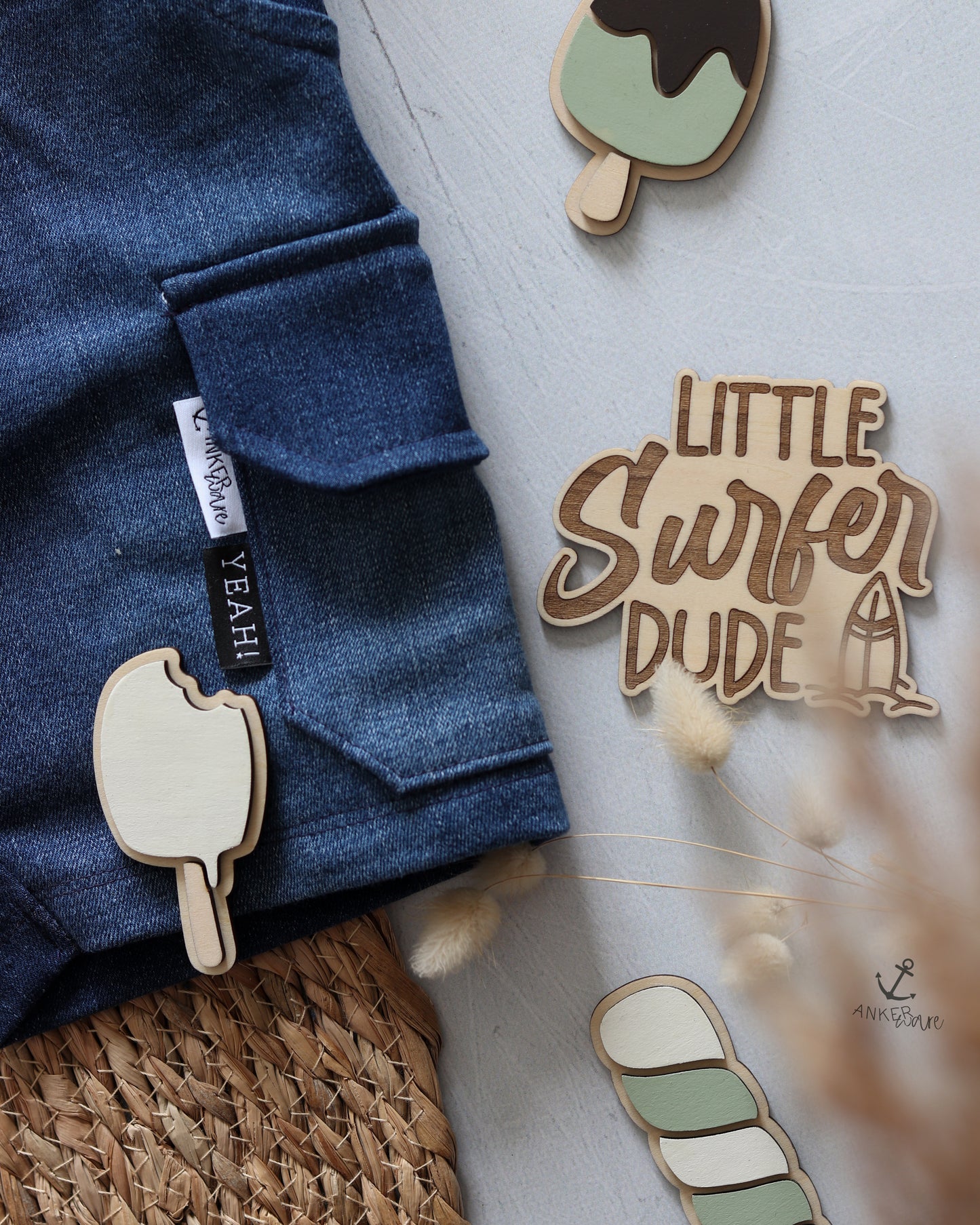 Schild - Little Surfer Dude