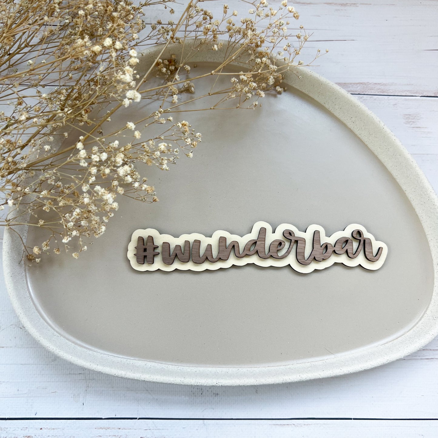 Schild - #wunderbar