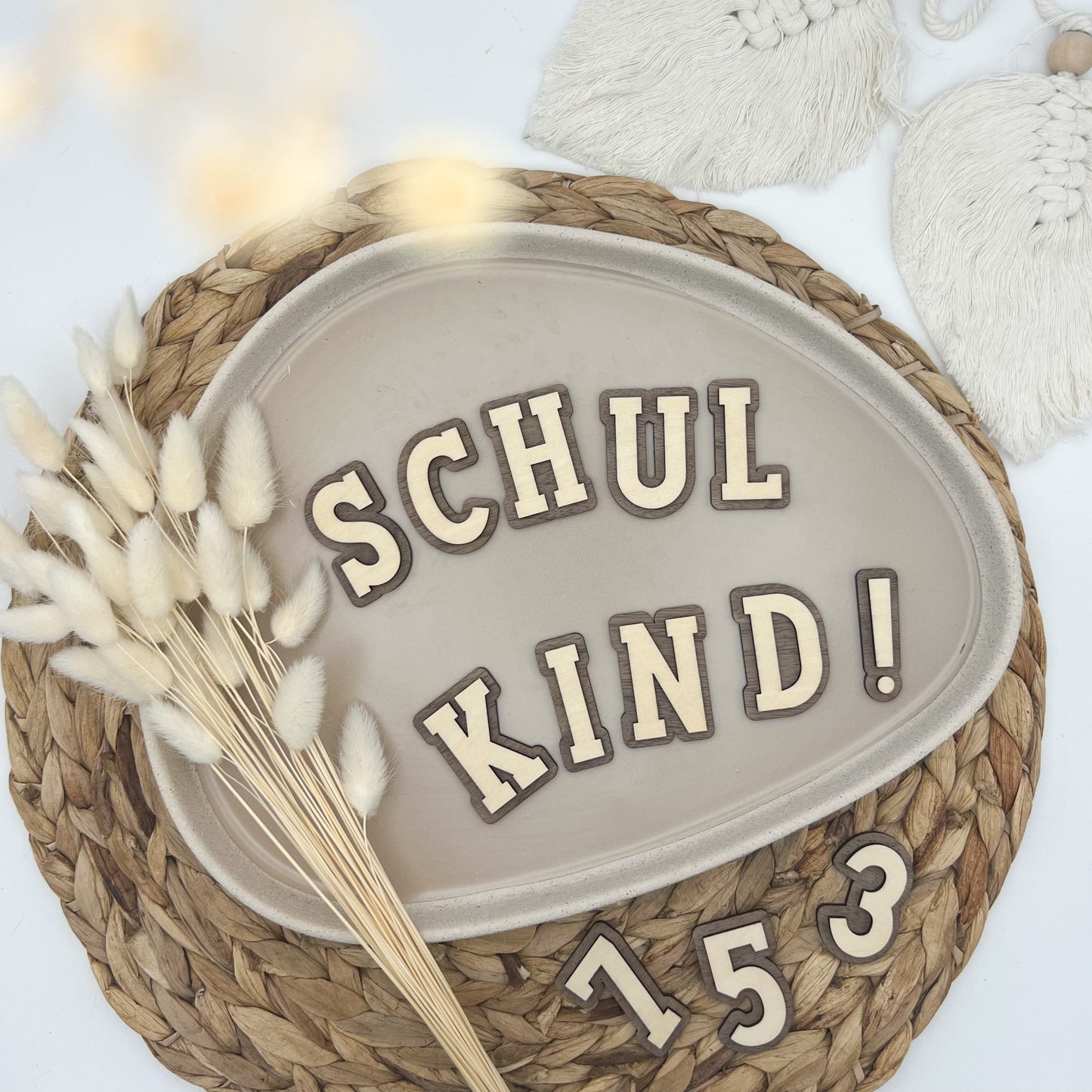 Buchstaben - College dunkel