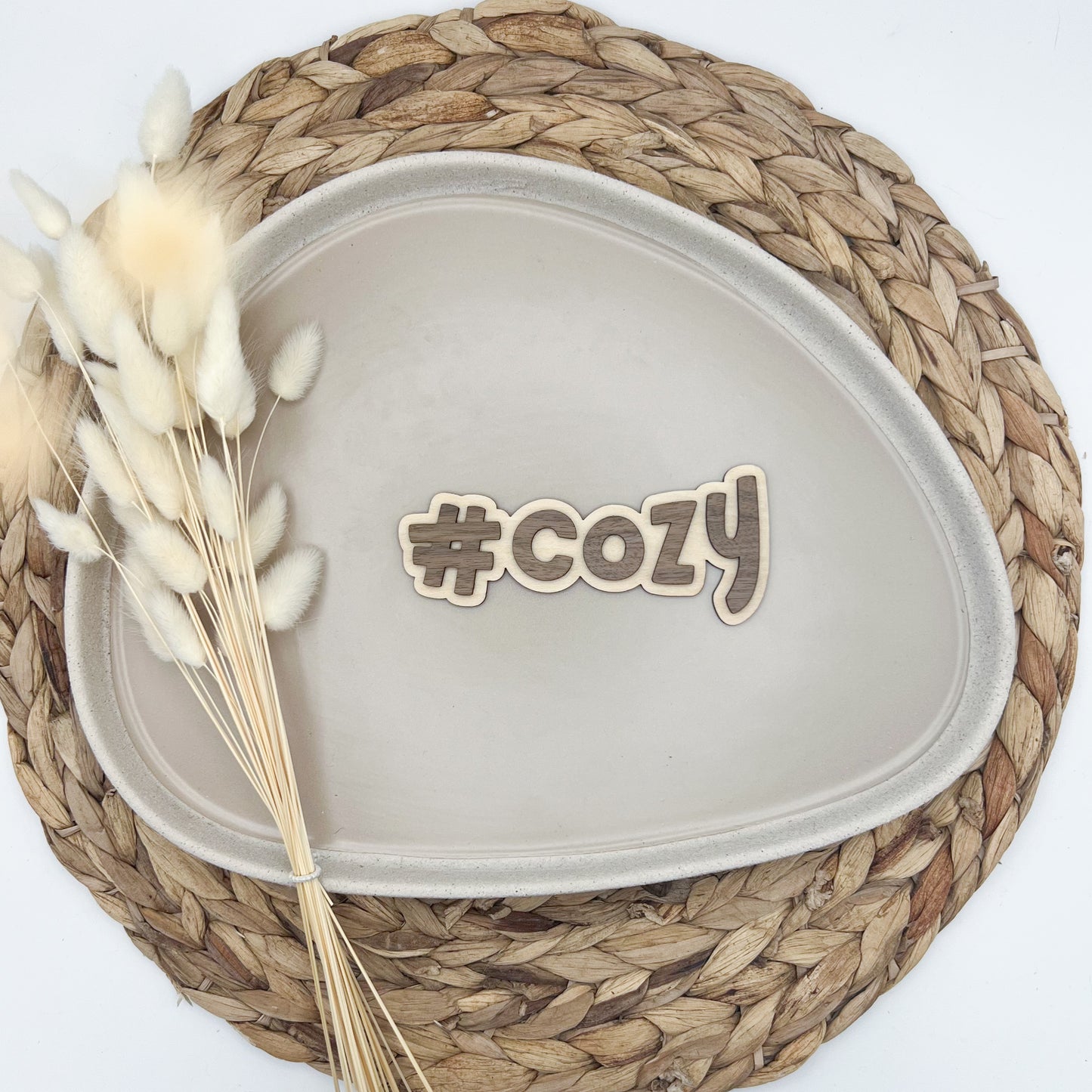 Schild - #cozy