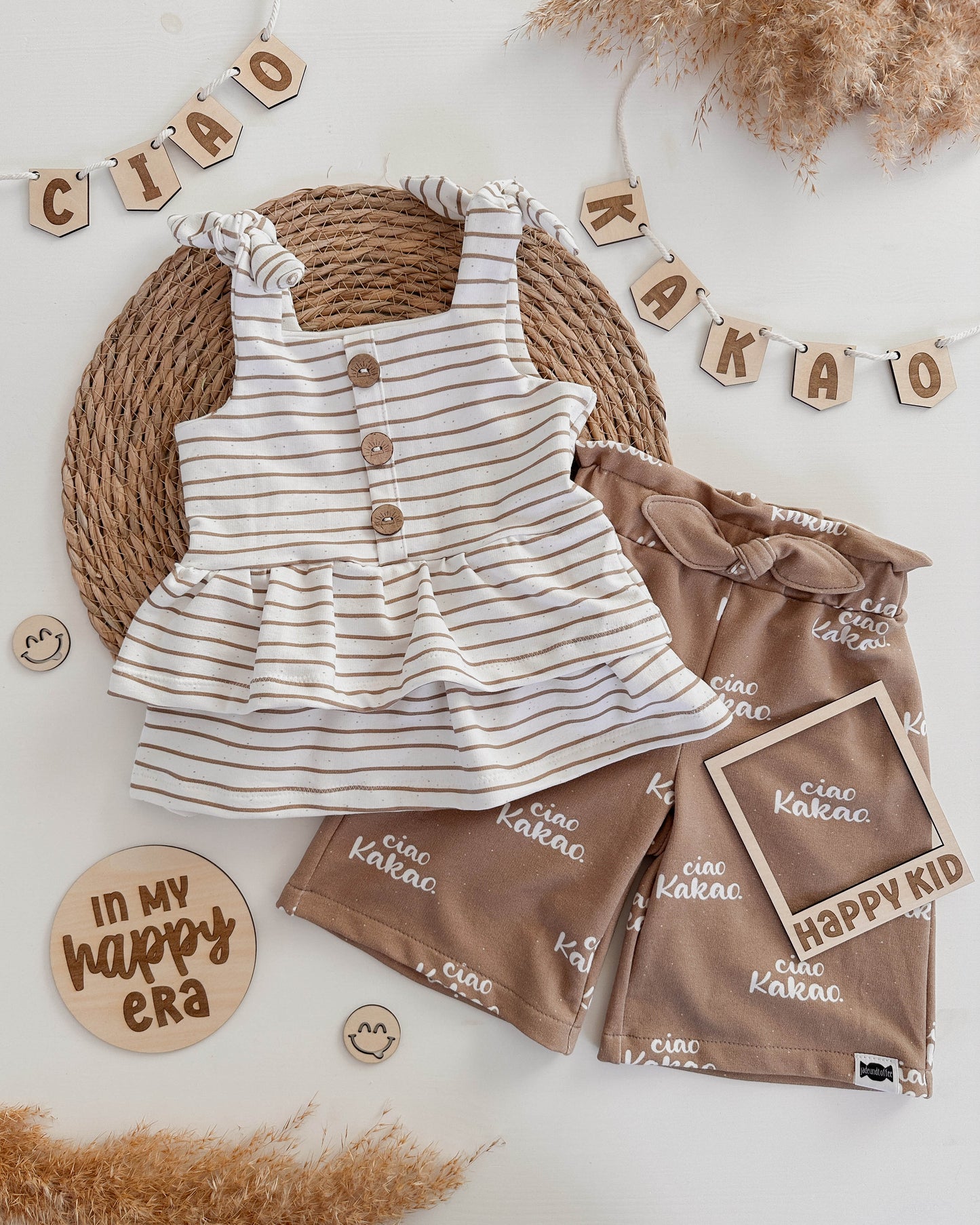 Flatlay Set - Happy graviert