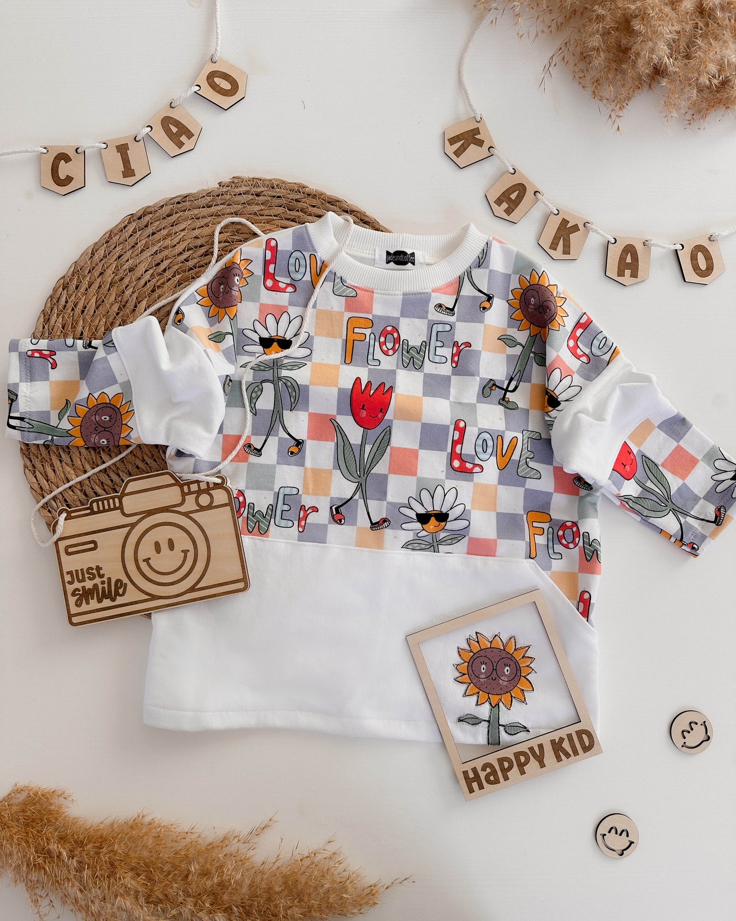 Flatlay Set - Happy graviert
