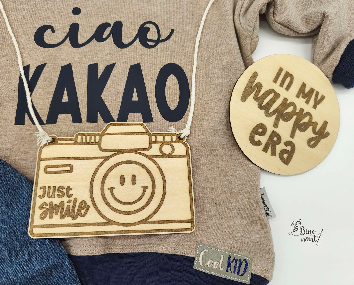 Flatlay Set - Happy graviert