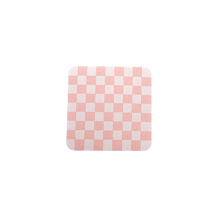 Iron on Weblabel - Grid peach