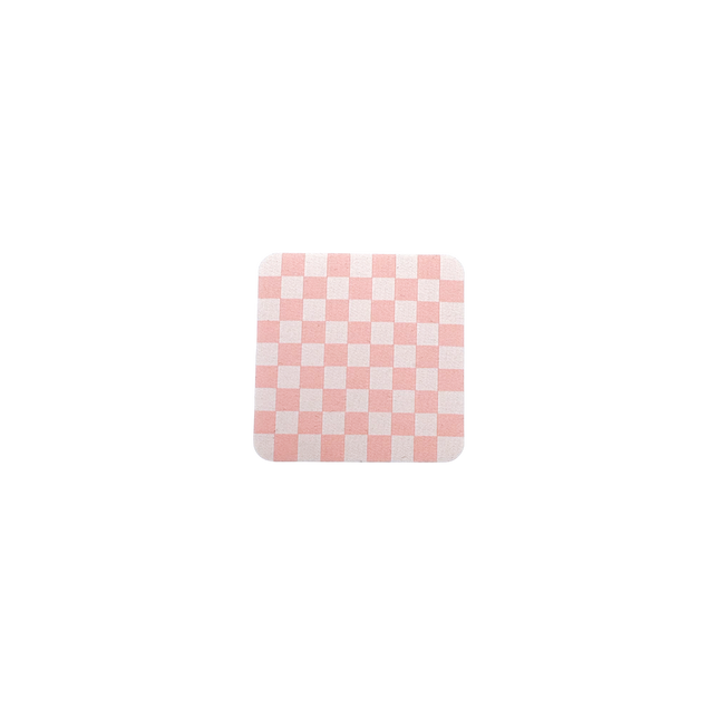 Iron on Weblabel - Grid peach