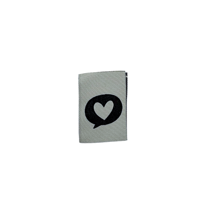 Weblabel - Herz Sprechblase