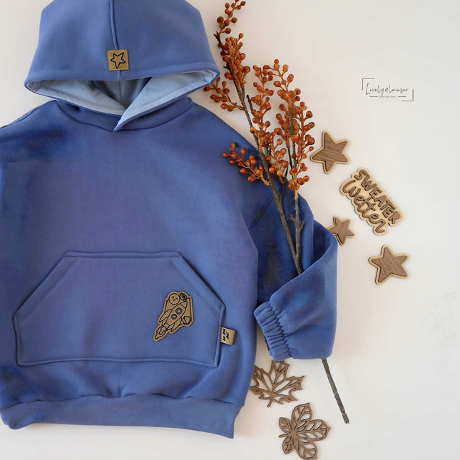 Kunstlederlabel - Rakete