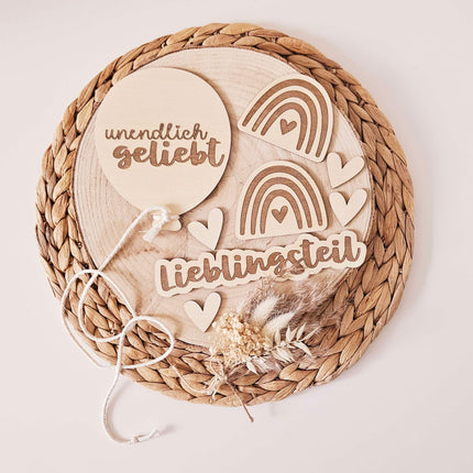 Flatlay Set - Lieblingsteil graviert