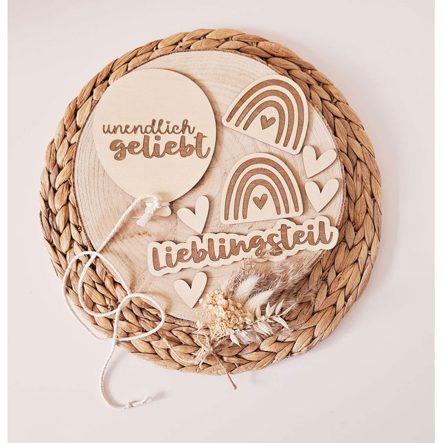 Flatlay Set - Lieblingsteil graviert