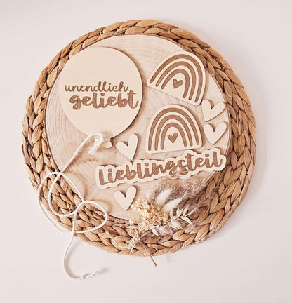 Flatlay Set - Lieblingsteil graviert