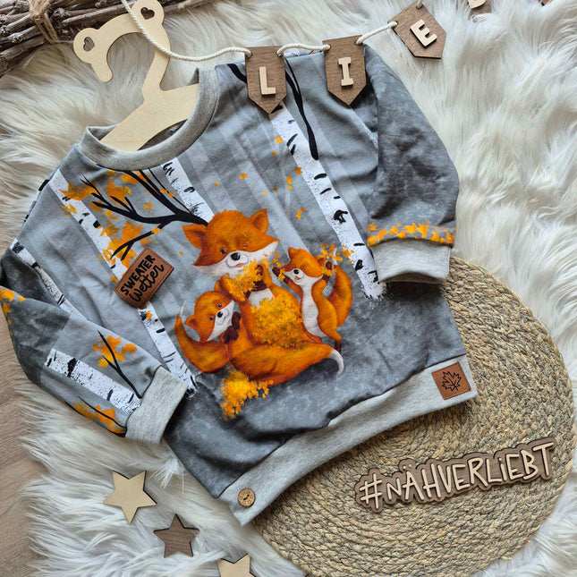 Kunstlederlabel - Herbstblatt Mini