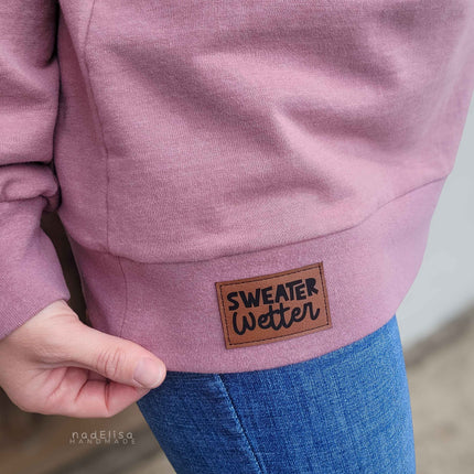 Kunstlederlabel - Sweater Wetter