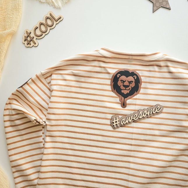 Kunstlederlabel - Löwe