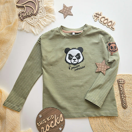 Kunstlederlabel - Panda