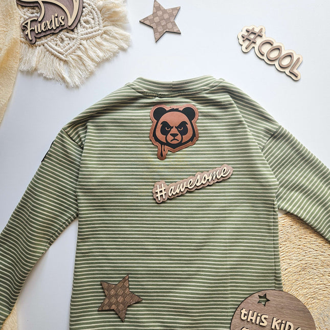 Kunstlederlabel - Panda