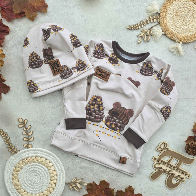 Kunstlederlabel - Knick Herbstblatt