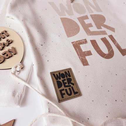 Kunstlederlabel - Wonderful
