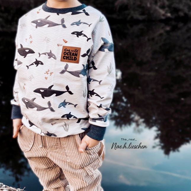 Kunstlederlabel - Stay wild Ocean Child