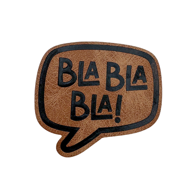 Bla Bla Bla Sprechblase - Iron on