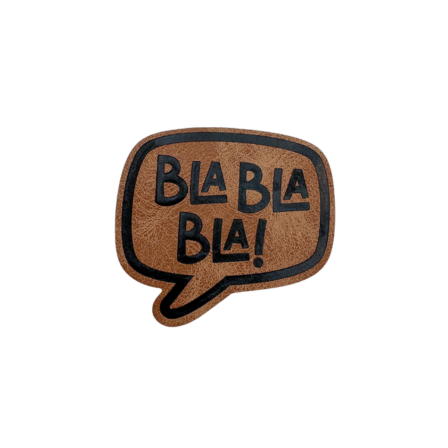 Bla Bla Bla Sprechblase - Iron on
