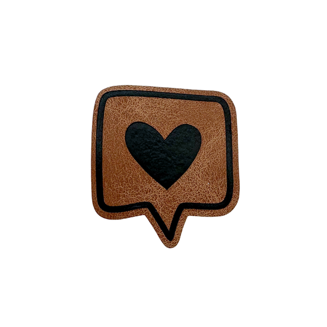 Herz Sprechblase - Iron on