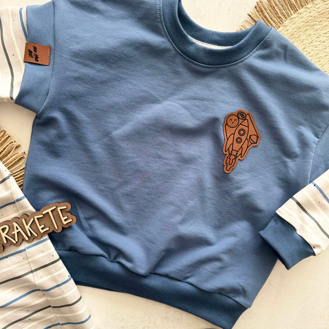 Kunstlederlabel - Rakete