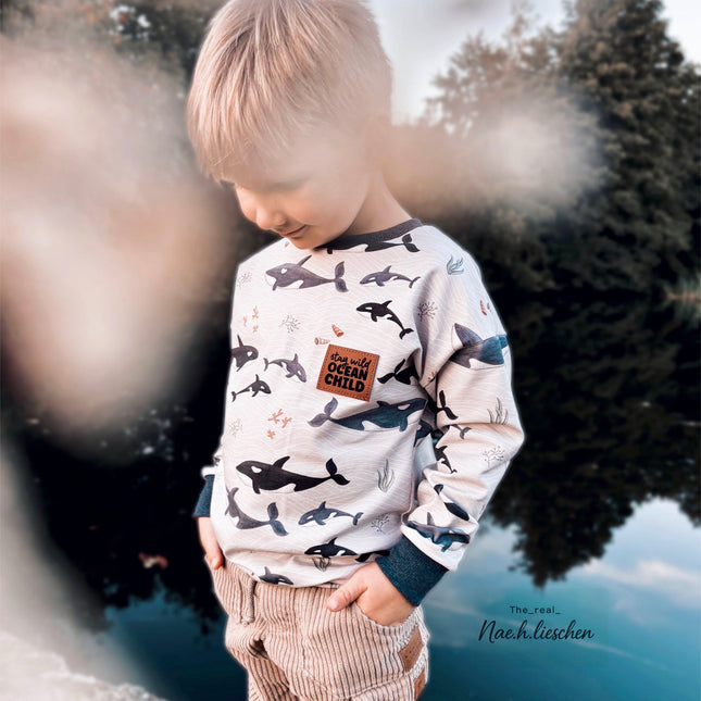 Kunstlederlabel - Stay wild Ocean Child