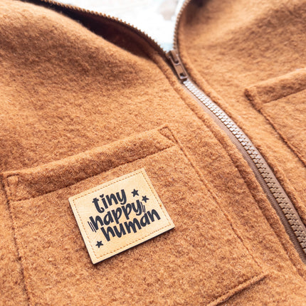 Kunstlederlabel - Tiny happy human