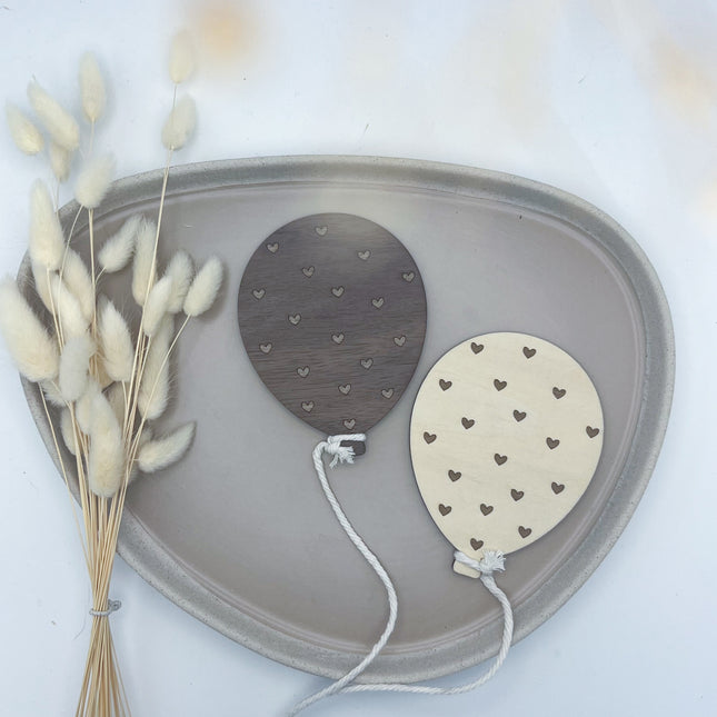 Luftballon - Herzen graviert