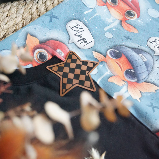 Kunstlederlabel - Stern Grid