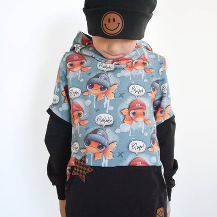 Kunstlederlabel - Smile rund