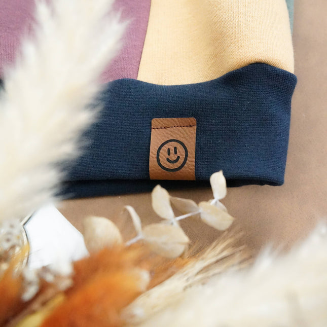 Kunstlederlabel - Knick Smile