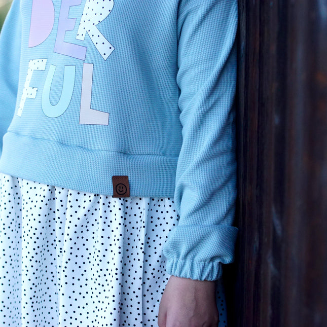 Kunstlederlabel - Knick Smile