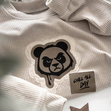 Kunstlederlabel - Panda