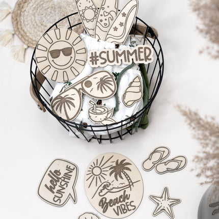 Flatlay Set - Beach Vibes graviert