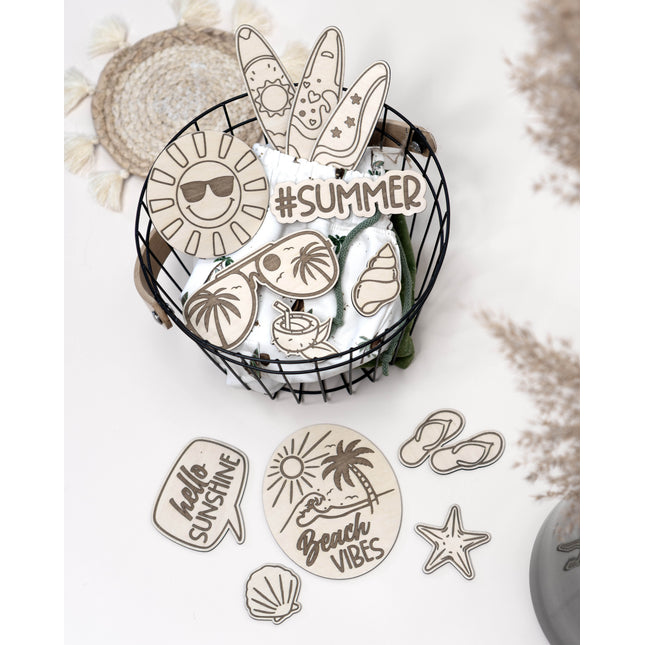 Flatlay Set - Beach Vibes graviert