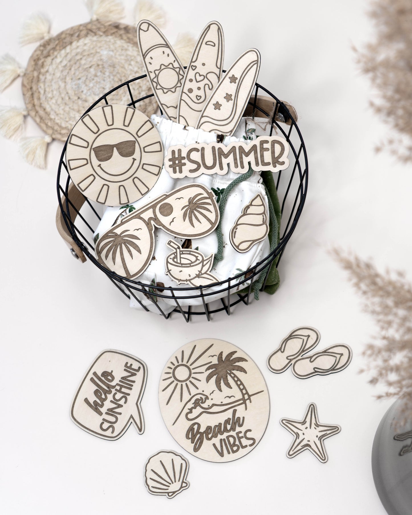 Flatlay Set - Beach Vibes graviert