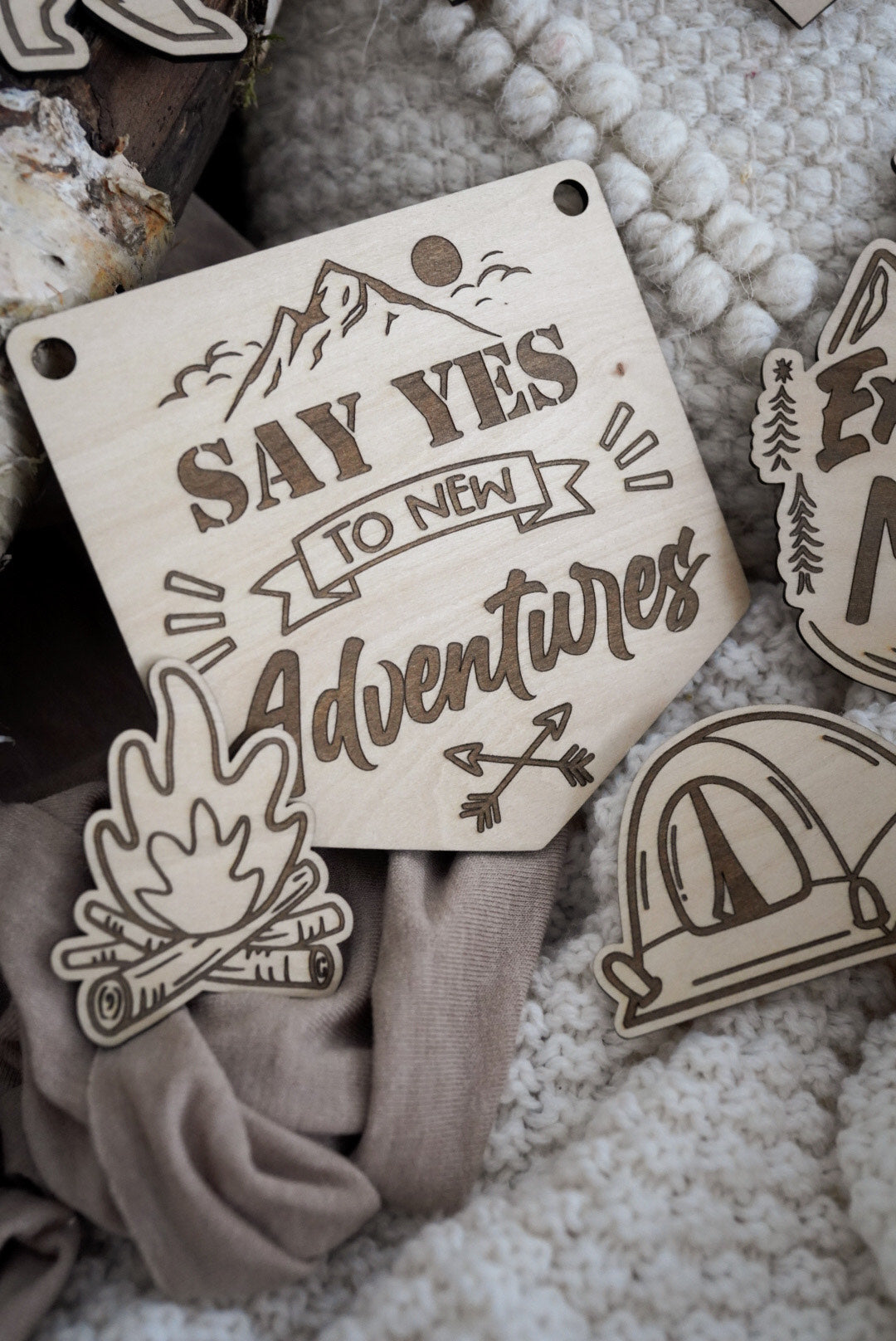 Flatlay Set - Adventure graviert
