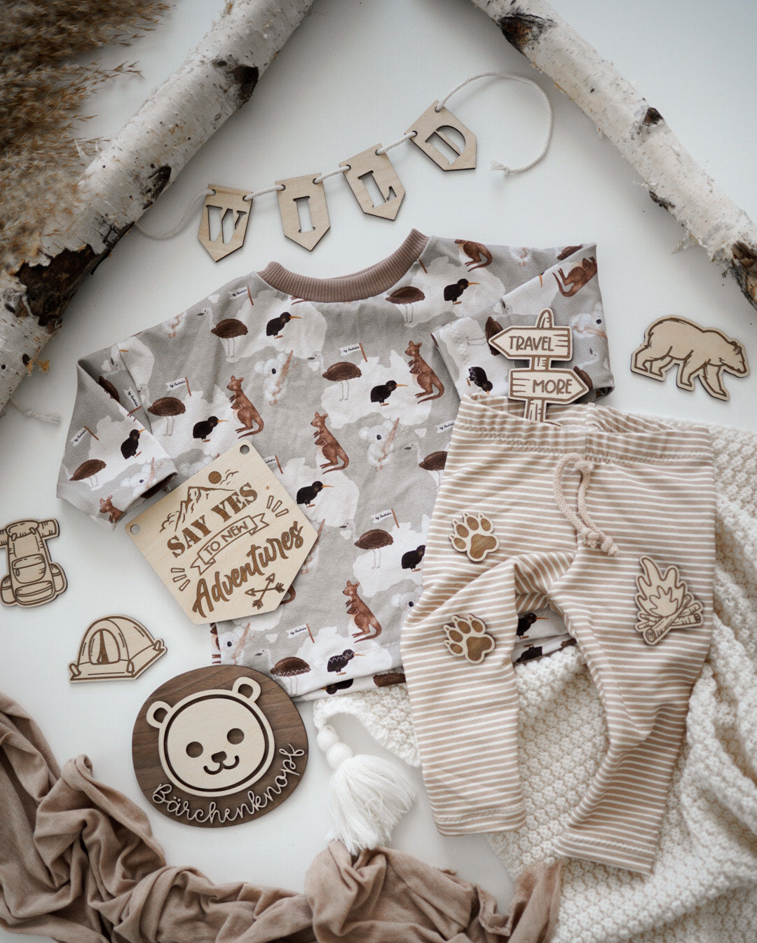 Flatlay Set - Adventure graviert