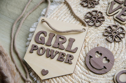 Schild - Girl Power