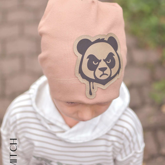 Kunstlederlabel - Panda