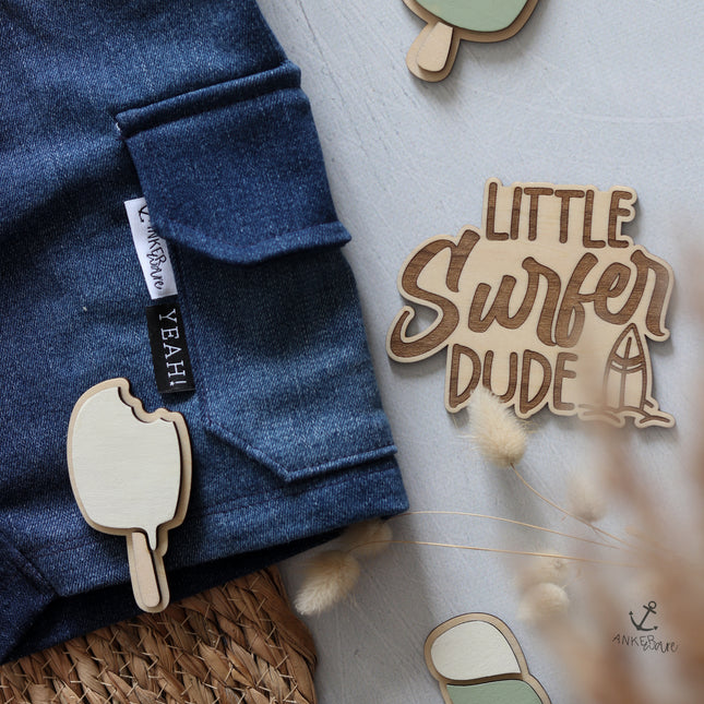 Schild - Little Surfer Dude