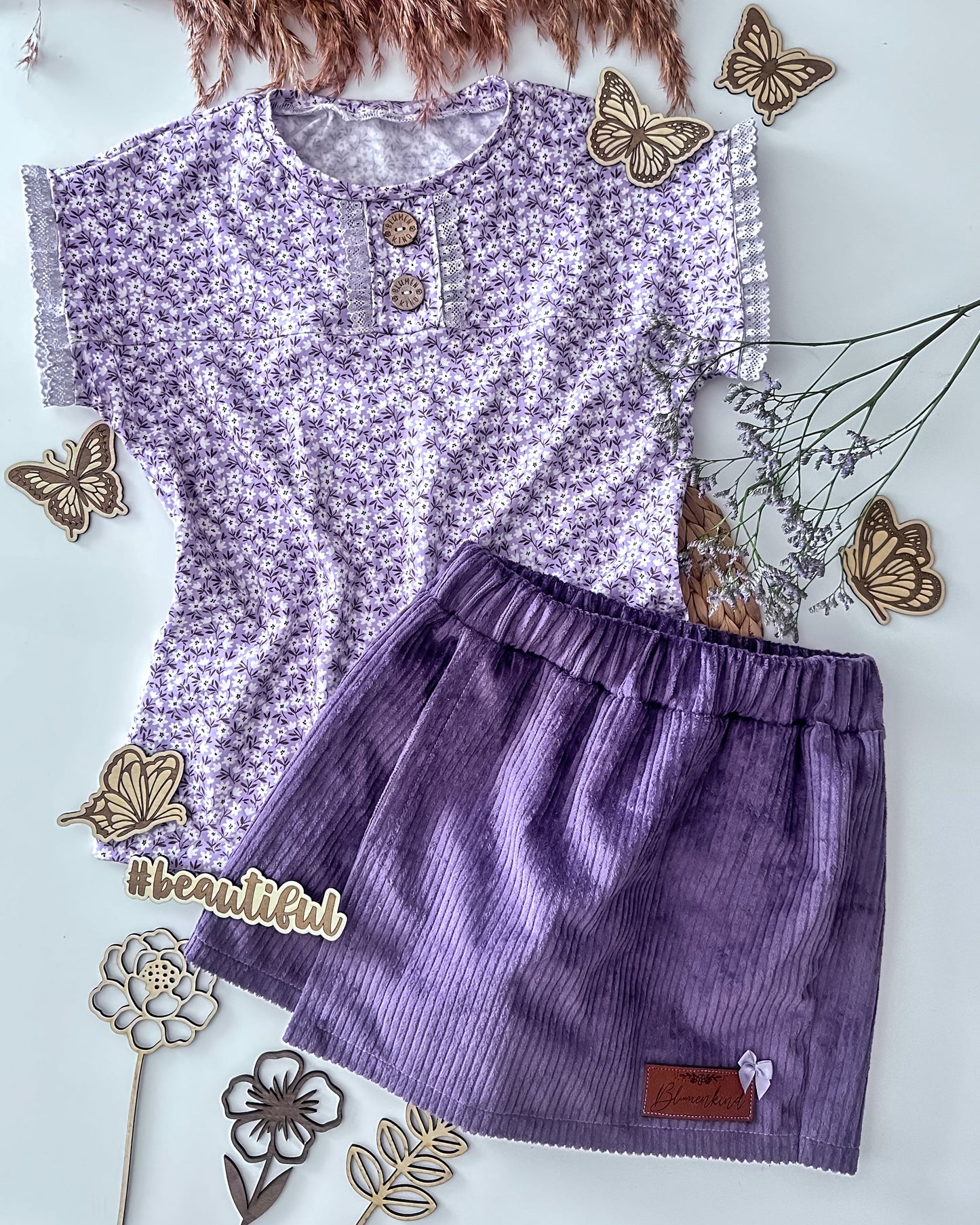 Flatlay Set - Butterfly graviert