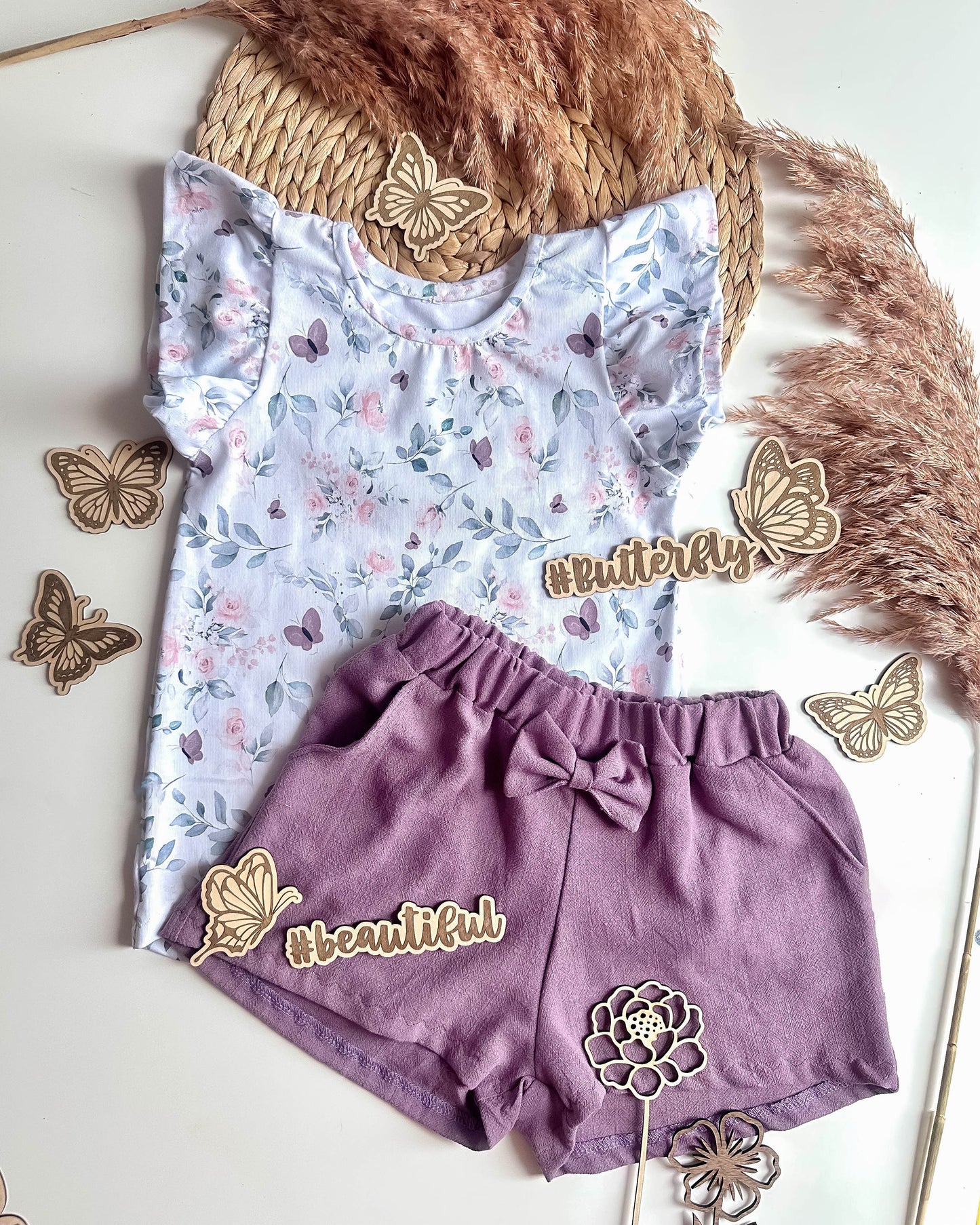Flatlay Set - Butterfly graviert