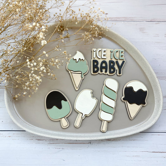 Flatlay Set - Ice Ice Baby grün