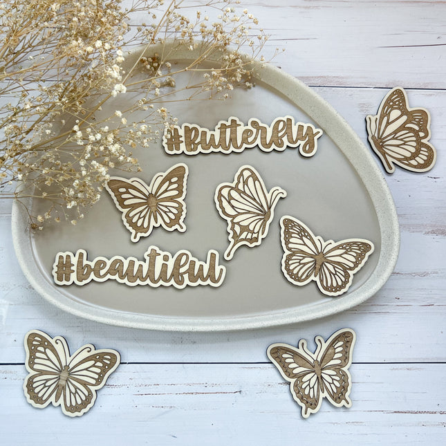Flatlay Set - Butterfly graviert
