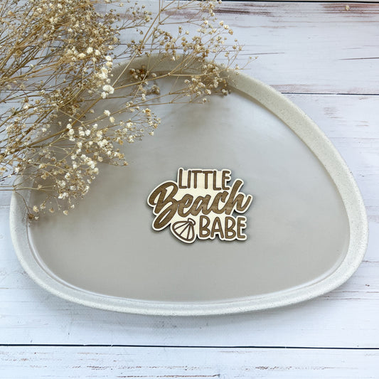 Schild - Beach Babe graviert
