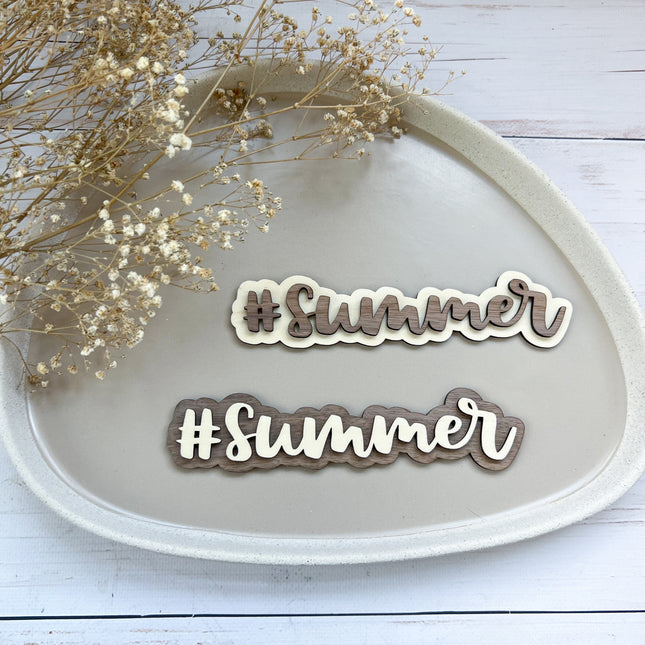 Schild - #summer