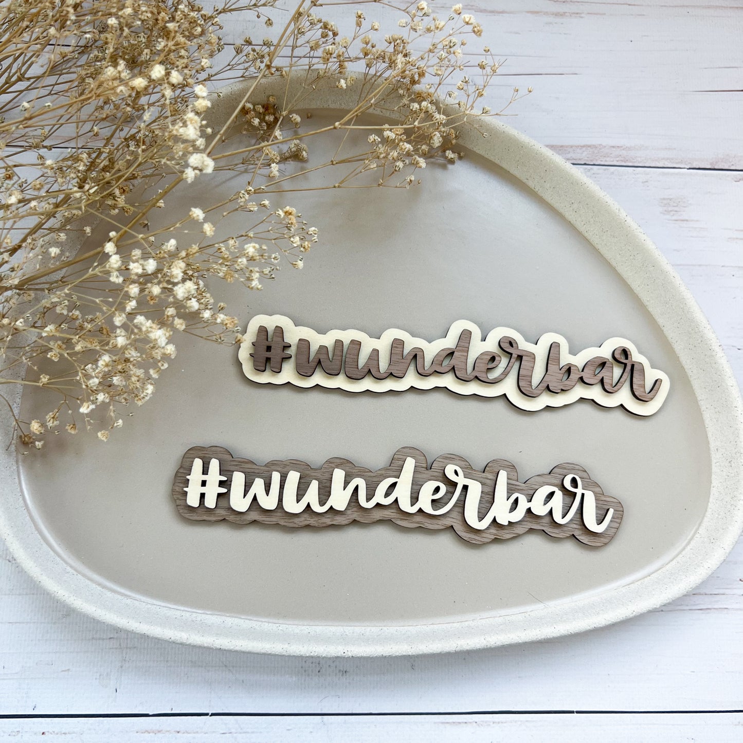 Schild - #wunderbar