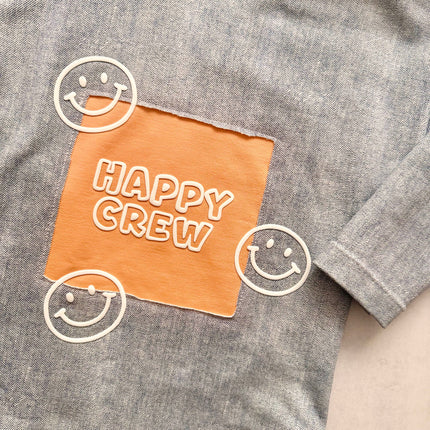 Puff Transfer - Happy face 3er Reihe